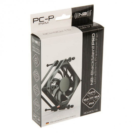 Triukšmo blokatorius BlackSilent Pro Fan PC-P - 80mm