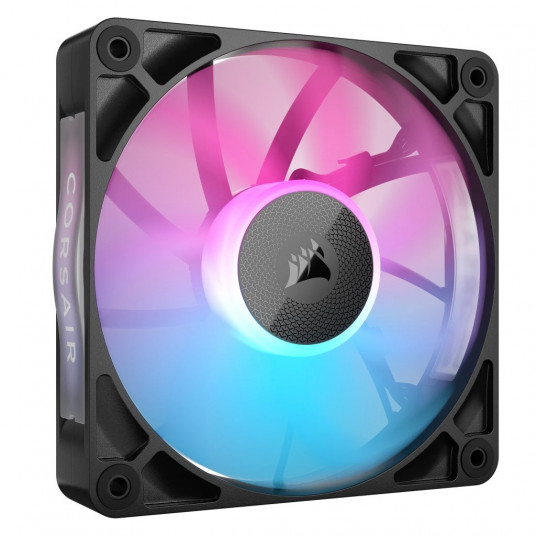 Corsair iCUE LINK RX120 RGB serija, PWM ventiliatorius - 120 mm, juodas