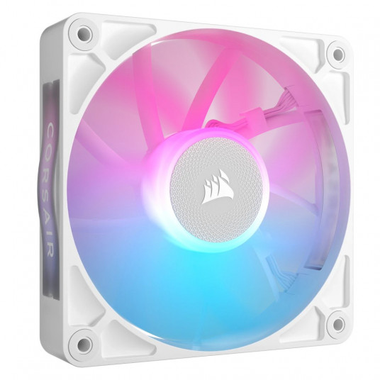 Corsair iCUE LINK RX120 RGB serija, PWM ventiliatorius - 120 mm, baltas