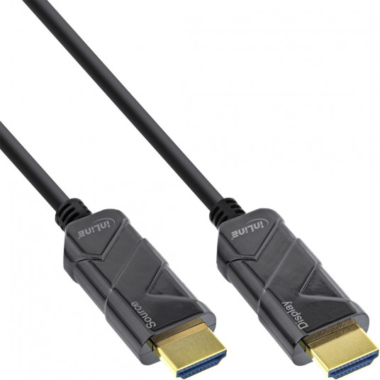 InLine HDMI 8K4K AOC kabelis, juodas - 20m