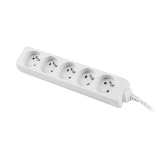 Lanberg 5 lizdai PL 1,5m balti