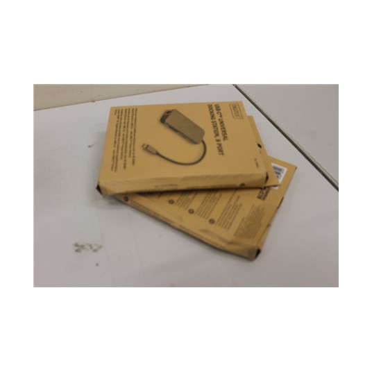 IŠPARDAVIMAS. „Digitus USB-C“ universalioji prijungimo stotis, 8 prievadų doko Ethernet LAN (RJ-45) prievadai 1 USB 3.0 (3.1 Gen 1) C tipo prievadų kiekis 1 USB 3.0 (3.1 Gen 1) prievadų kiekis 2 HDMI prievadų kiekis 1 Ethernet LAN PAŽEIDIMAS PAKUOTĖS