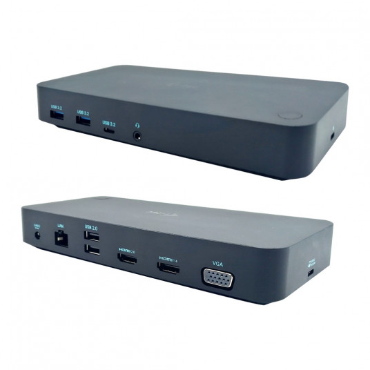 i-tec USB 3.0/USB-C/Thunderbolt 3x Display Docking Station + Power Delivery 65W
