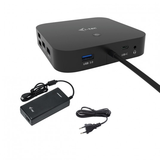 i-tec USB-C HDMI DP 100 W + i-tec universalus įkroviklis 112 W