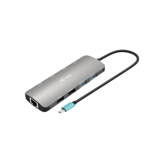 i-tec USB-C Metal Nano 2x HDMI LAN Power Delivery 100W