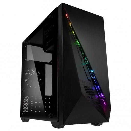 Kolink Inspire K2 A-RGB Micro-ATX dėklas, grūdintas stiklas – juodas