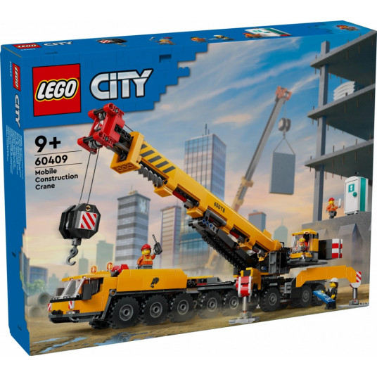 LEGO City Big Vehicles 60409  - Keltainen ajettava rakennusnosturi
