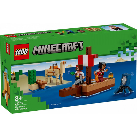 LEGO Minecraft 21259 - Merirosvolaivan matka