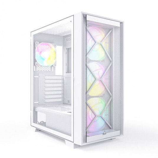 Montech AIR 1000 Premium, Midi-Tower, Grūdintas stiklas - baltas
