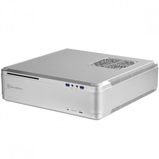 SilverStone SST-FTZ01S Fortress Mini-ITX Dėklas – sidabrinis