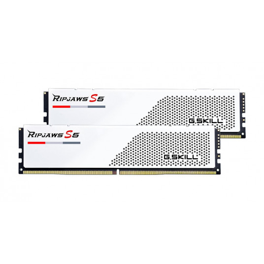 G.Skill Ripjaws S5, DDR5-5600, CL28, Intel XMP 3.0 – 64 GB Dual-Kit, balta