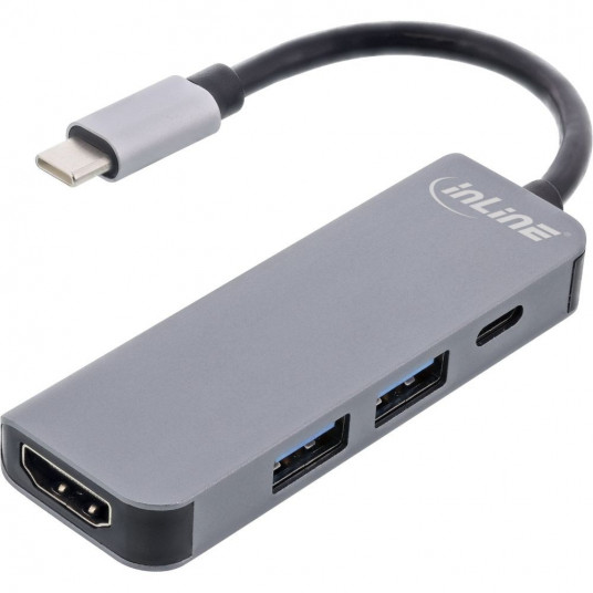 InLine daugiafunkcis šakotuvas USB 3.2, 1x USB-C, 2x USB-A, HDMI,