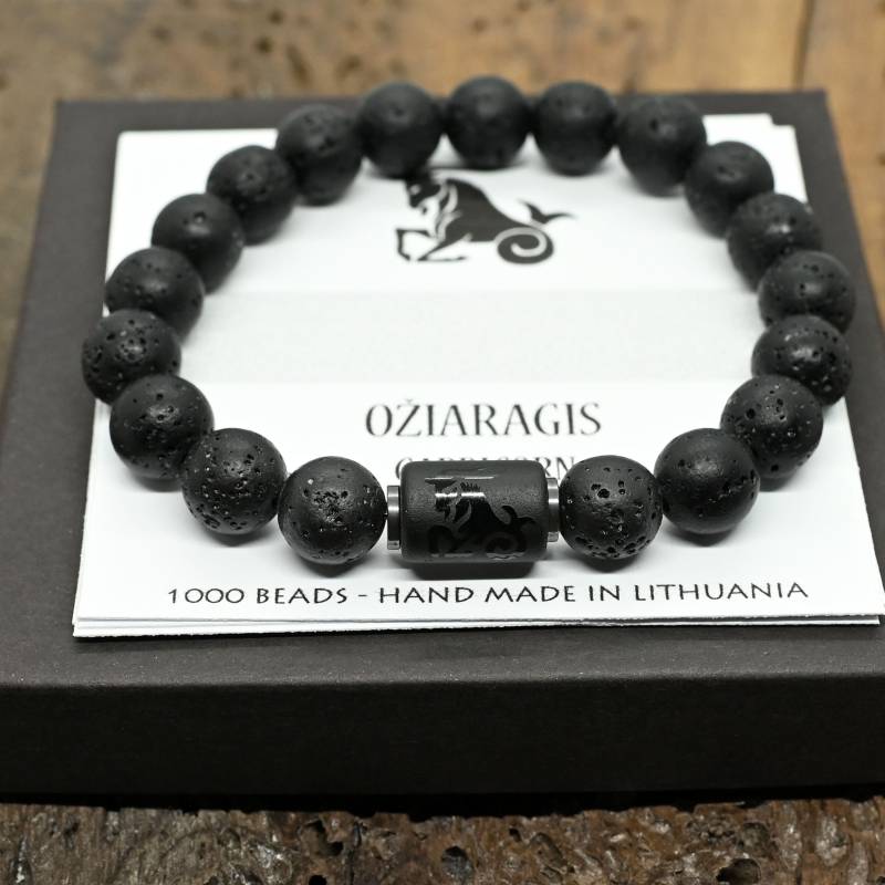 Lavos apyrankė su zodiako ženklu (pasirenkama)