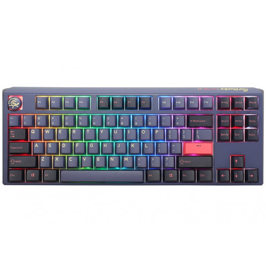 Ducky One 3 Cosmic Blue TKL žaidimų klaviatūra, RGB LED – MX-Ergo-Clear (JAV)