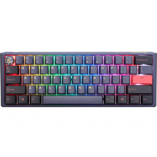 Ducky One 3 Cosmic Blue mini žaidimų klaviatūra, RGB LED – MX-Silent-Red