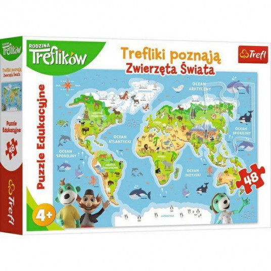 09609 TREFLIKI ZWIERZĘTA+PUZZLE