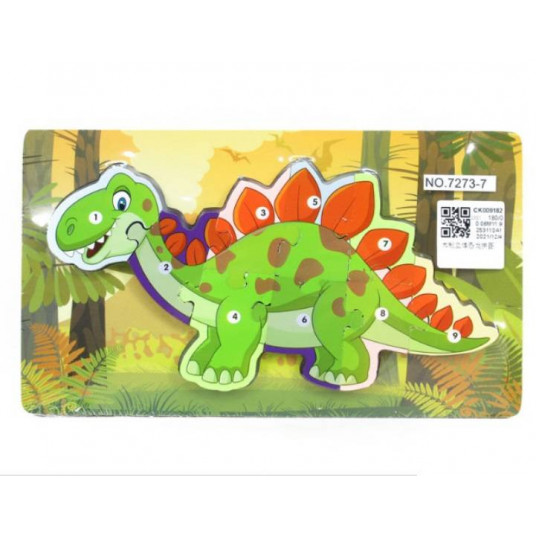 17007 PUZZLE DREWNO DINOZAUR