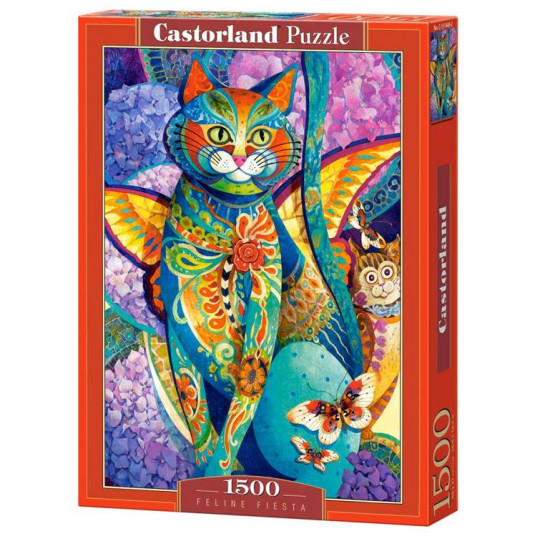 1500 dalių dėlionė Feline Fiesta