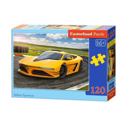 Puzzle 120 pcs. Yellow Sportscar