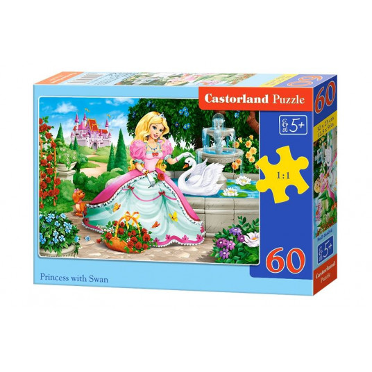 Puzzle 60 pcs. Princess with Swan