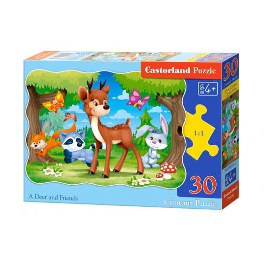 Puzzle 30 pieces Deer and Friends