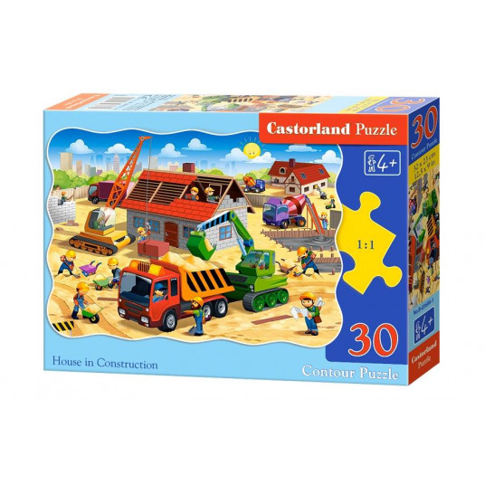 Puzzle 30 pieces House under construction