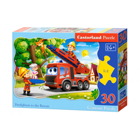 Puzzle 30 pieces Firefighters to the Rescue