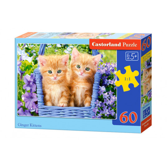 Puzzle 60 pieces Ginger Kittens