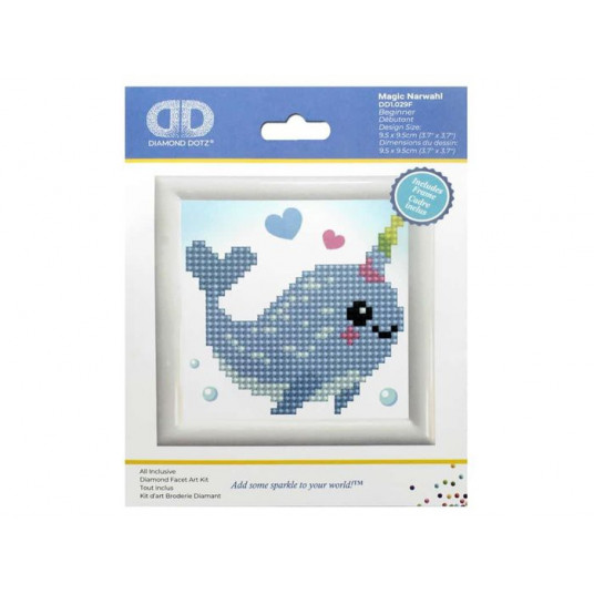 Deimantinė mozaika MAGIC NARWAHL 9x9