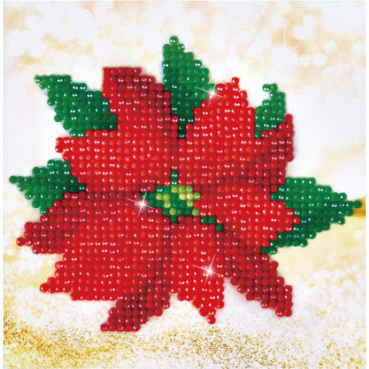 Deimantinė mozaika POINSETTIA PICTURE 13,54x13,54