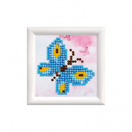 Deimantinė mozaika BUTTERFLY SPARKLE DD komplektas su rėmeliu 7x7