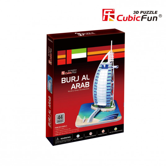 CUBICFUN 3D dėlionė „Viešbutis Burj al-Arab“