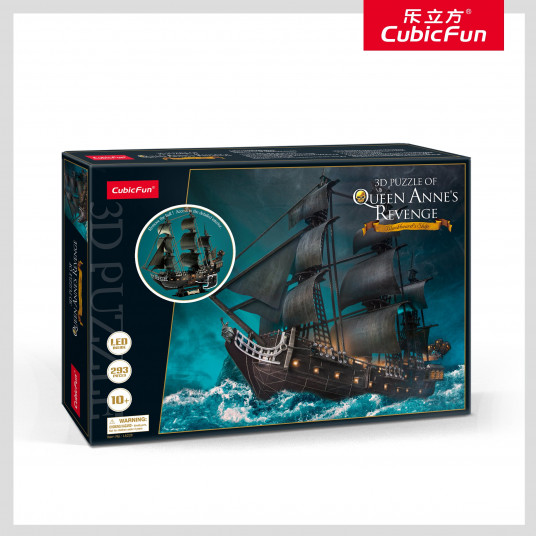 CUBICFUN 3D dėlionė su LED (didelė)„Karalienės Anos kerštas“