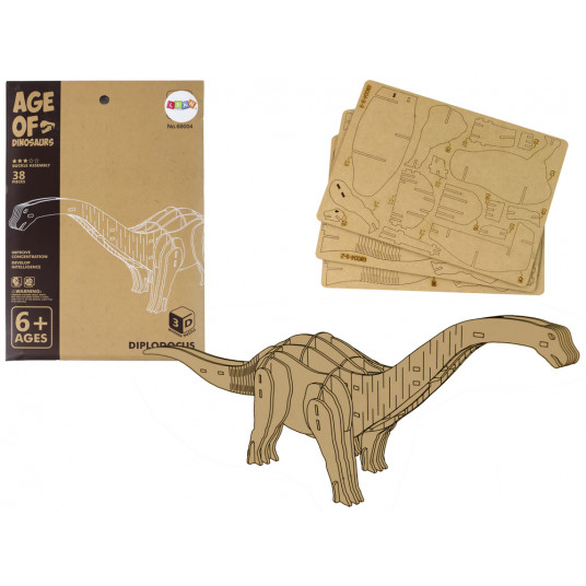 Medinė 3D erdvinė dėlionė - Dinozauras, 38 d.