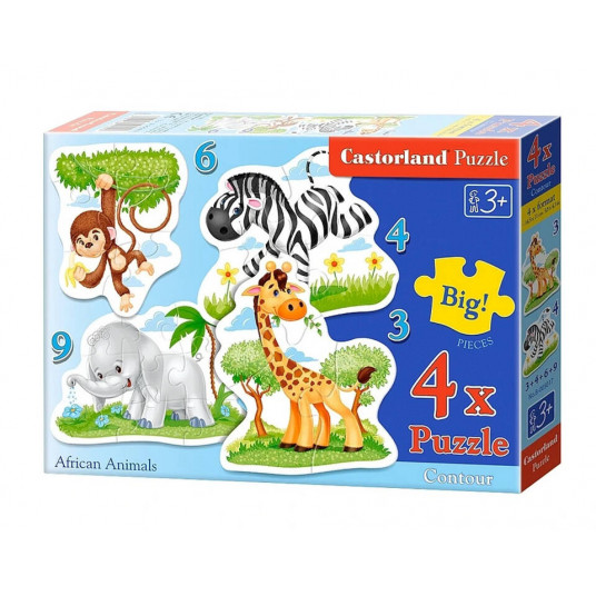 Dėlionė 4in1 3,4,6,9 dalių