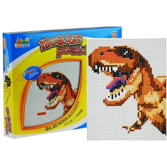 Didelė mozaika su dinozauru