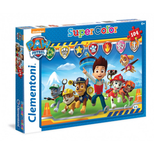 Puzzle 104 elements Super Color Paw Patrol