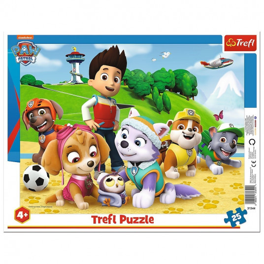 Puzzle frame 25 pieces Paw Patrol on the Scent
