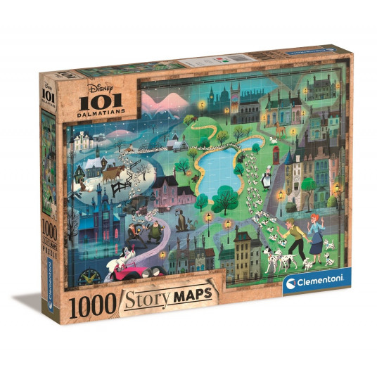 Puzzle 1000 elements Story Maps L101 Dalmatians