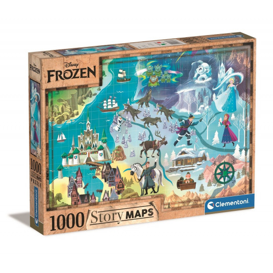 Puzzle 1000 elements Story Maps Frozen