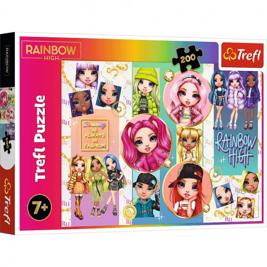 Puzzle 200 elements Frienship Rainbow High