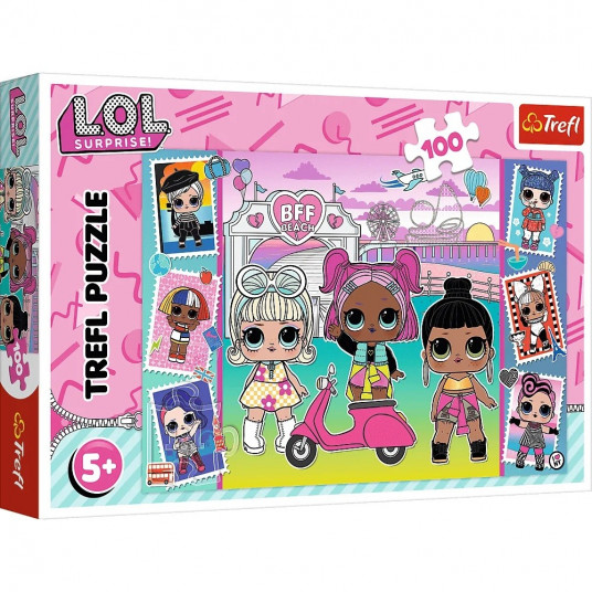 Puzzle 100 elements L.O.L. Pictures of dolls