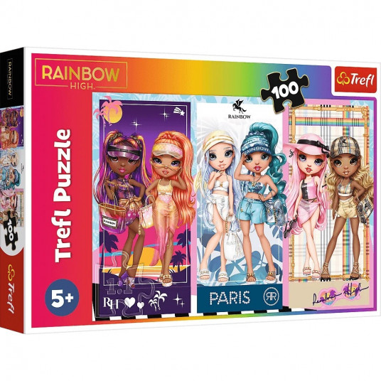 Puzzle 100 elements Rainbow High Rainbow dolls
