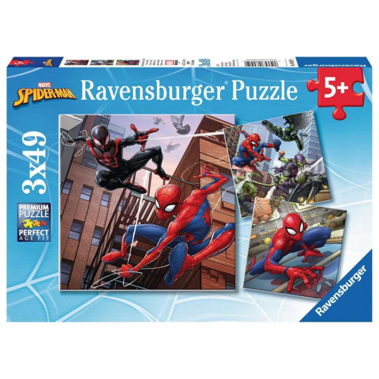 Puzzle 3x49 elements Spiderman