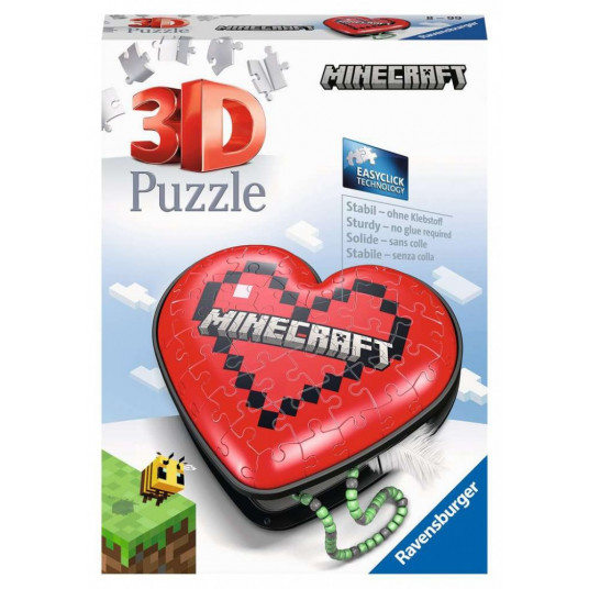 Puzzle 3D 54 elements Minecraft Heart