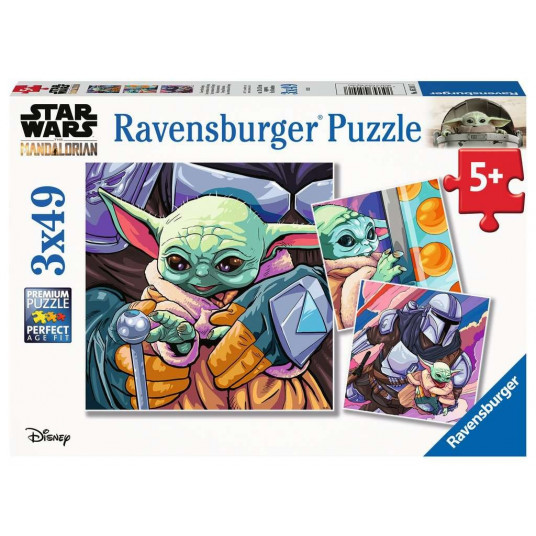 Puzzle 3x49 elements Mandalorian