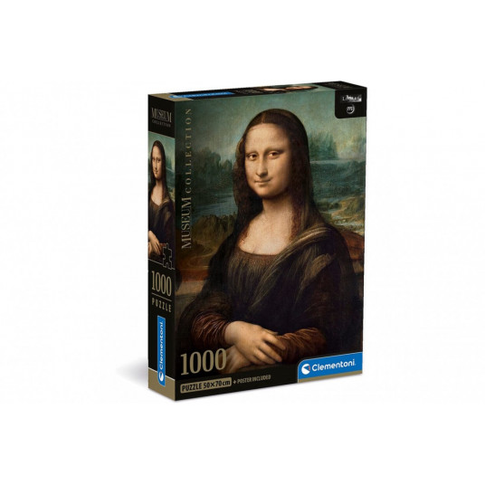 Puzzle 1000 elements Compact Museum Leonardo - Gioconda