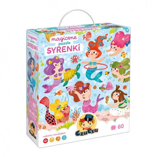 Puzzle 60 pieces Magic puzzle - Mermaids