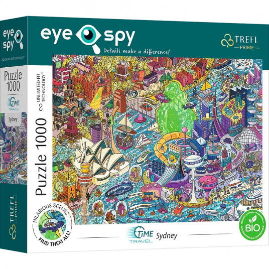 Puzzle 1000 elements UFT EYE-SPY Time Travel Sydney Australia