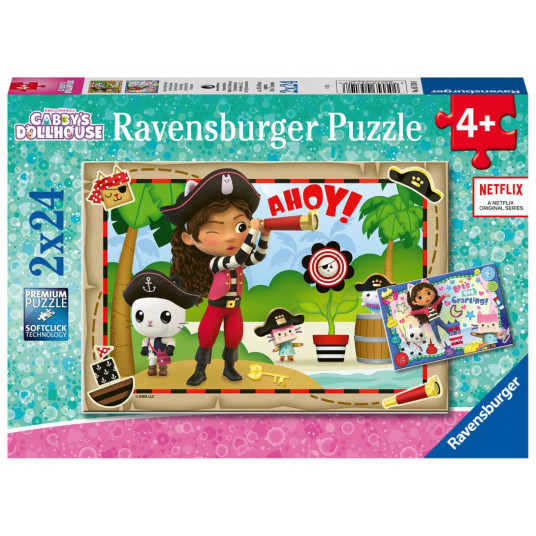 Puzzles 2x24 elements Gabbys Dollhouse